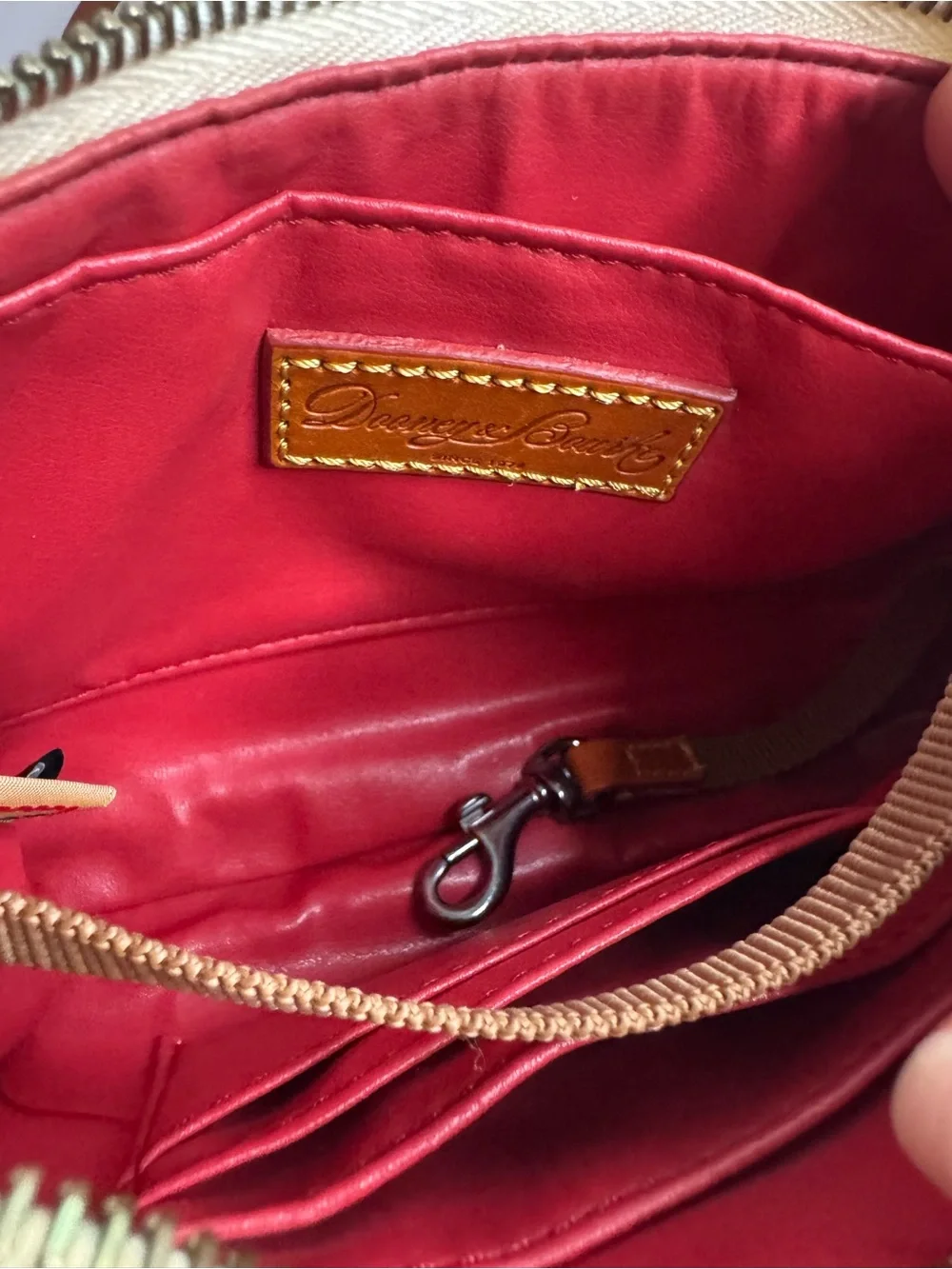 #380 Dooney & Bourke Lexi Small Pebbled Leather Crossbody Bag
